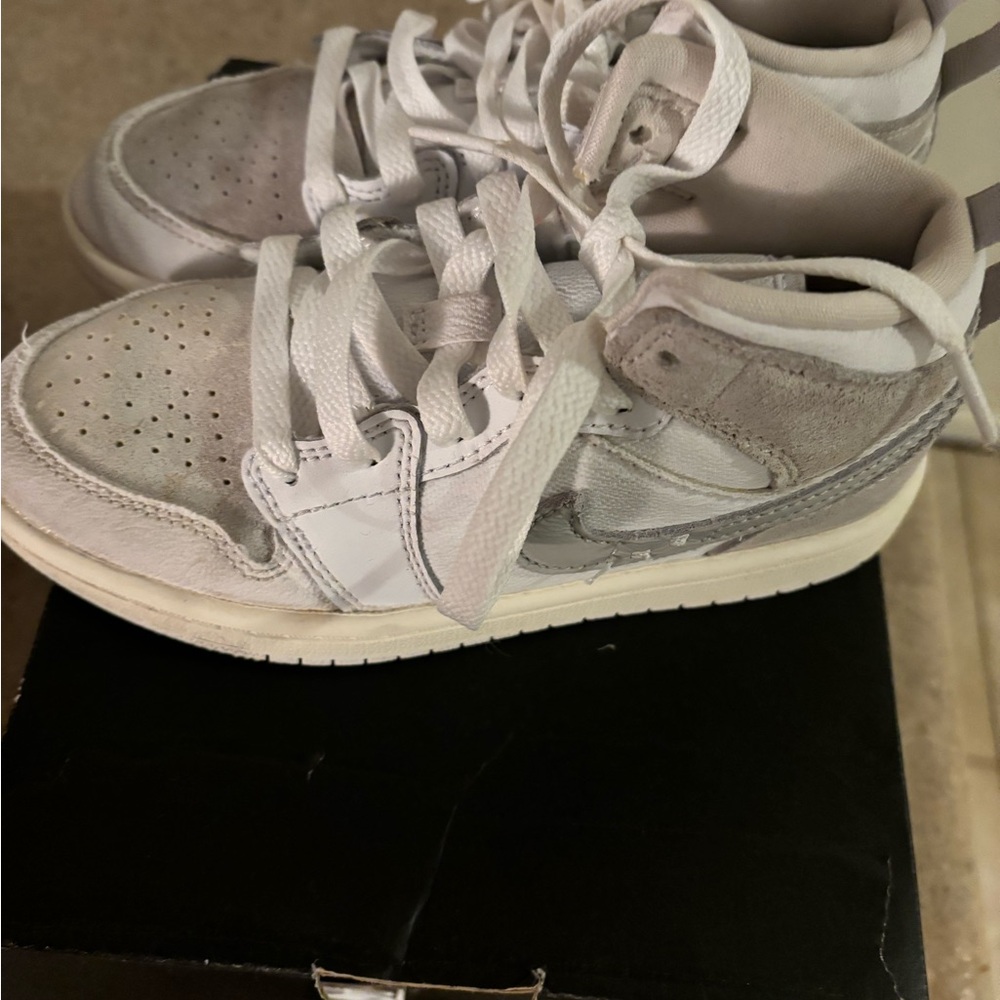 Jordan size 13 gray and white